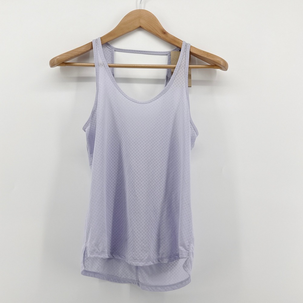 NWT Nike‎ Womens Dri-FIT Mesh Training Tank Top Oxygen Purple DX0133-536 XS